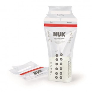 NUK 25 Sachets de conservation pour lait maternel