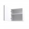 OBI Caisson haut de cuisine avec 1 porte L 60 cm - Blanc et gris laqué brillant
