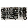OROK Assortiment de colliers métal caoutchouc - Boîte de 42 pieces