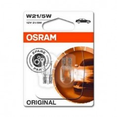 OSRAM Lot de 2 Lampes de signalisation halogene Original W21/5W