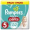 PAMPERS Baby-Dry Pants Taille 5, 12-17kg, 132 Couches - Pack 1 Mois