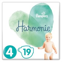 PAMPERS Harmonie Taille 4, 9-14 kg, 19 Couches