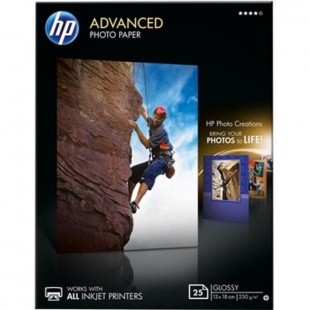 Papier photo HP Advanced brillant sans bordure - 25 feuilles/13 x 18 cm (Q8696A)
