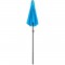 Parasol droit 1 m 8 - Acier toile 160 g/m - 6 baleines acier - Bleu