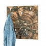 Patere murale, MDF, Imprimé par UV, 5 Crochets en acier, 60 x 9 x 60 cm, 17867