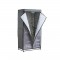 Penderie Souple Nomade en métal - Imprimé Graphique - Gris - L x P 50 x H 156 cm