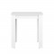 PEPPER Table a manger 4 a 6 personnes style contemporain mélaminée blanc - L 110 x l 70 cm