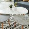 PIPPA 3 tables gigognes scandinave - Blanc / gris clair et gris foncé mat - L 100 x l 60 cm / L 60 x l 45 cm et L 45 x l 45 cm