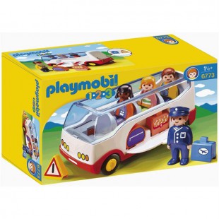 PLAYMOBIL 6773 - PLAYMOBIL 1.2.3 - Autocar De Voyage