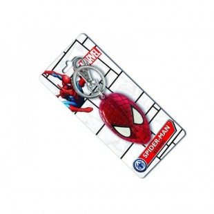 Porte Clé Spiderman Face Metallique