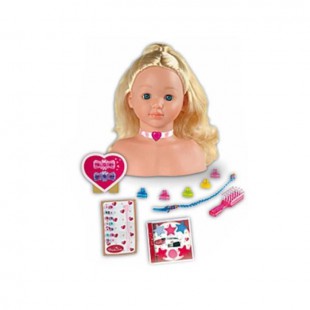 PRINCESS CORALIE Tete a Coiffer et a Maquiller avec Accessoires - 25 cm