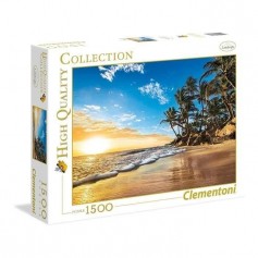 PUZZLE 1500 pieces - Coucher de soleil tropical - 59 X 84 cm