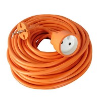 Rallonge électrique de jardin câble 10m 2x1,5mm² orange