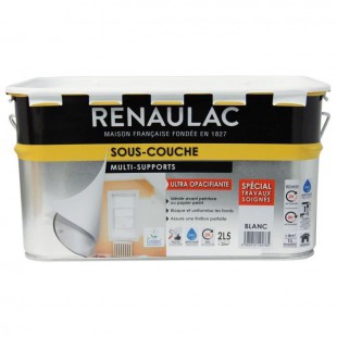 RENAULAC Sous-couche multi-supports - 2,5 L - Blanc