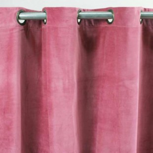 Rideau velours en coton - Prune - 150 x 250 cm
