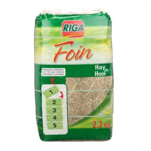 RIGA Foin compacté sécable en 2 - pour rongeurs - 2,3kg