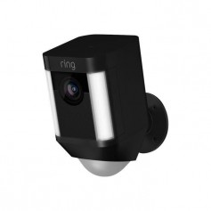 RING Caméra de surveillance sans fil Spotlight - Noir