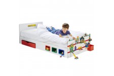 Room 2 Build Lit simple pour enfant avec rangement