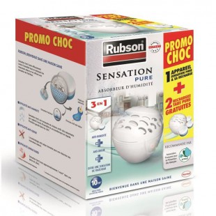 RUBSON PROMO CHOC Absorbeur Sensation Pure et sa recharge + 2 recharges Sensation Pure gratuites