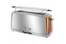 RUSSEL HOBBS 24310-56 Toaster Grille-Pain Luna Spécial Baguette Cuisson Rapide Chauffe Viennoiserie - Cuivre