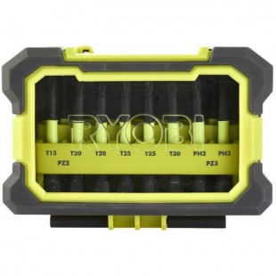 RYOBI Coffret antichocs 10 accessoires vissage (50 mm)