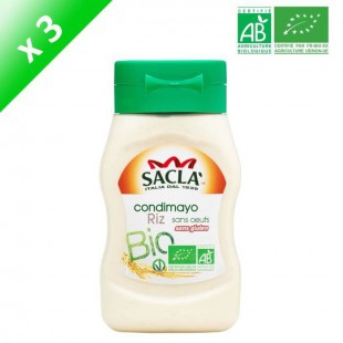 SACLA Condimayo de riz sans oeufs - Bio - 3x 290 ml