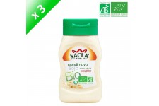 SACLA Condimayo de soja sans oeufs - 290 ml x3 - Bio