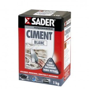 SADER Boite Ciment - Blanc - 1kg