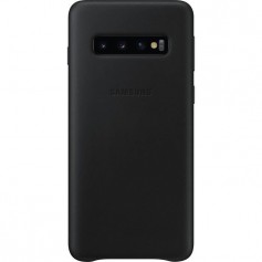 Samsung Coque en cuir S10 - Noir
