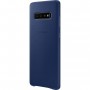 Samsung Coque en cuir S10+ Bleu marine