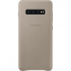 Samsung Coque en cuir S10+ Gris