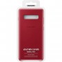 Samsung Coque en cuir S10+ Rouge bordeaux