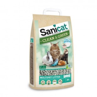 SANICAT Litiere cellulose compostable et recyclable - Pour chat