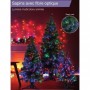 Sapin vert de Noël en PVC - H 150 cm - Fibre optique multicolore - 24 V lumiere animée