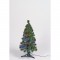 Sapin vert de Noël en PVC - H 80 cm - Fibre optique multicolore - 24 V lumiere animée