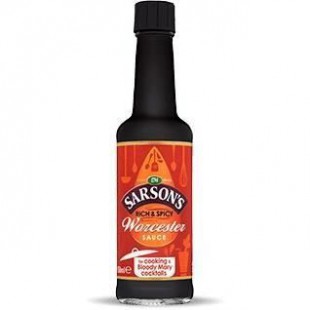 SARSON'S Sauce Worcester a base de vinaigre de malt et d'épices - 150 ml