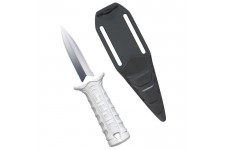 SEAC Couteau Samurai Evo en acier inoxydable - Poignée Blanche - 70 mm