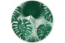 Set de table vinyle rond - 38 x 38 cm - Motif Jungle