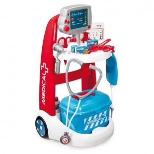 SMOBY Chariot Médical Electronique + Accessoires