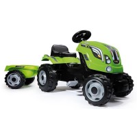 SMOBY Tracteur a pédales Farmer XL Vert + Remorque