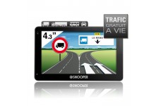 SNOOP PL2200, GPS Poids-lourds 4,3", 46 pays - Cartes & Trafic gratuits a vie