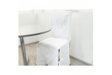 SOLEIL D'OCRE Housse de chaise en coton Panama - Blanc