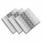 SOLEIL D'OCRE Lot de 3 servietes Inca - 100% coton - 45 x 45 cm - Blanc