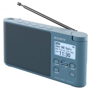 SONY - XDRS41 - Radio portable DAB/DAB+ - Préréglages directs - Réveil et mise en veille programmable - Bleu