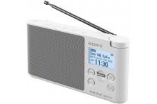 SONY - XDRS41DR.EU8 - Radio portable DAB/DAB+ - Préréglages directs - Réveil et mise en veille programmable - Blanc
