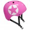 STAMP Casque Skate Pink Star avec Molette d'Ajustement - Taille 54-60 cm