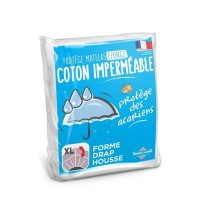 SWEETHOME Protege-matelas éponge 100% coton - Imperméable - 140x190 cm