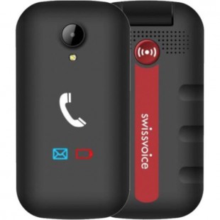 SWISSVOICE S28 - Téléphone mobile débloqué 2G a clapet pour séniors