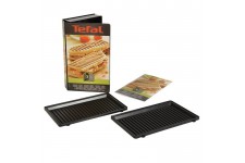 TEFAL Accessoires XA800312 Lot de 2 plaques grill panini Snack Collection