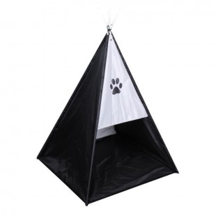 Tente tipi Dogi 37x37x52 cm - Noir - Pour chien